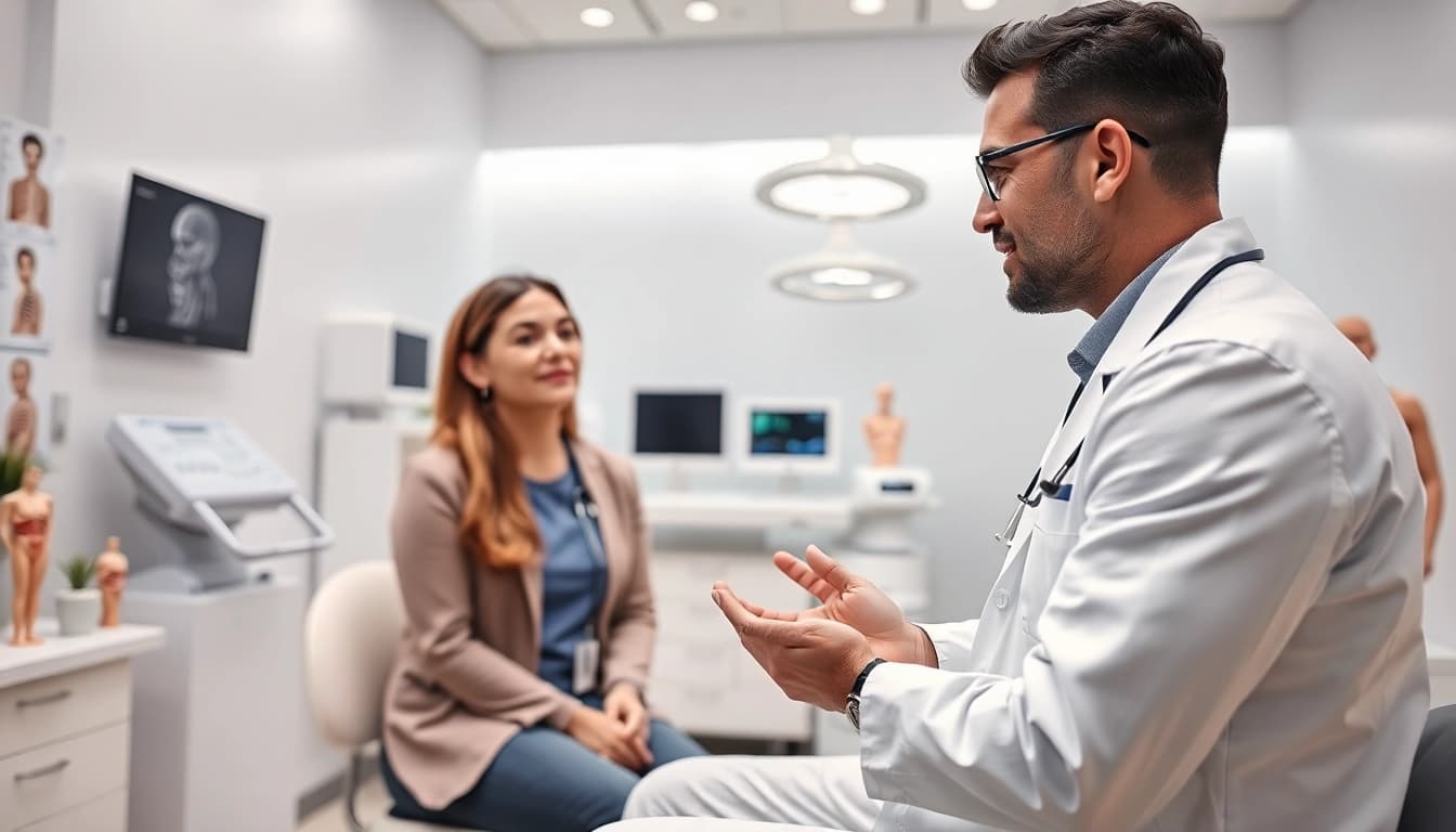 Beratung zur Plastische Chirurgie Hamburg mit einem Facharzt in einer modernen Klinik.