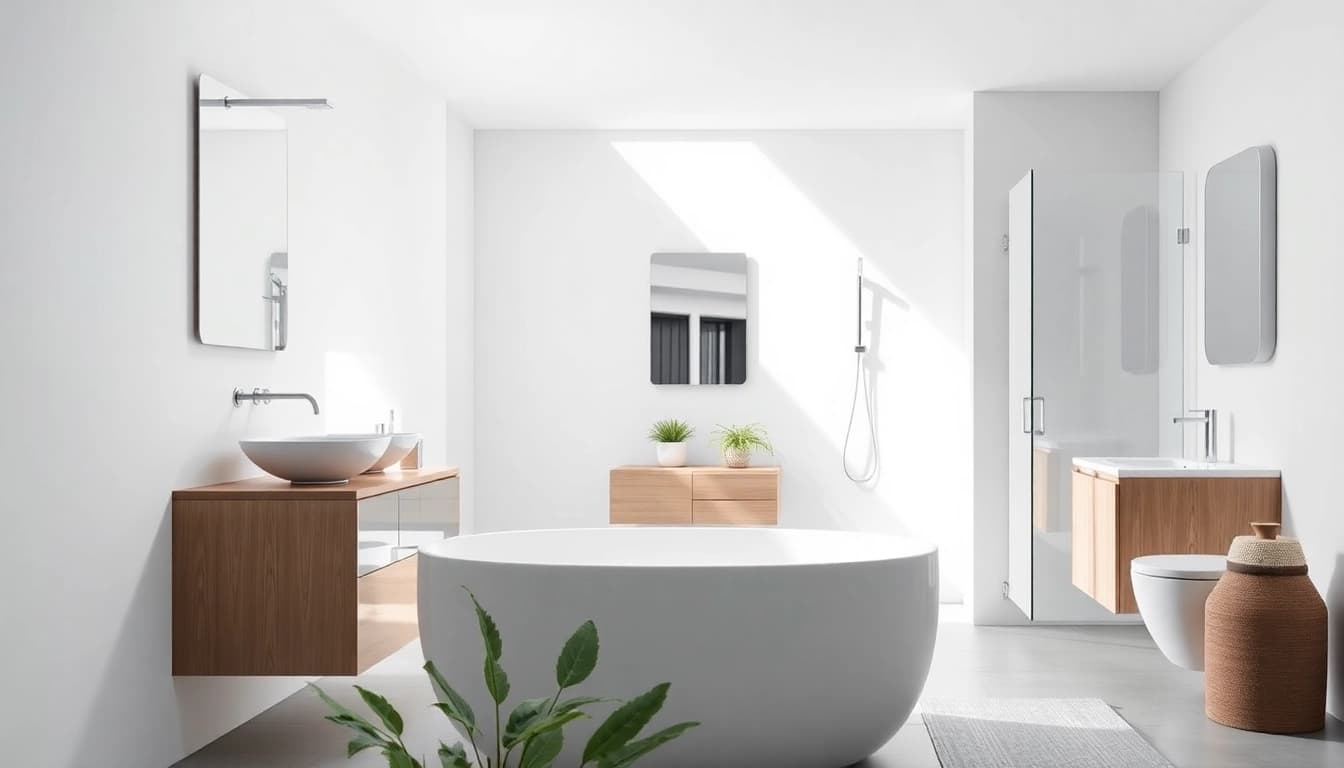 Erleben Sie hochwertige sonni sanitär Produkte im modernen Badezimmer mit eleganten Duschen.
