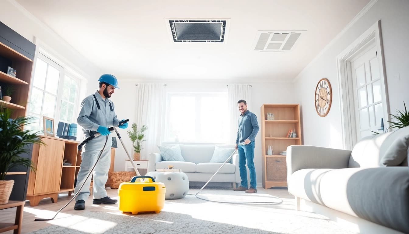 Air Duct Cleaning in Charlotte - Professional technicians ensuring clean ducts and improved indoor air quality.