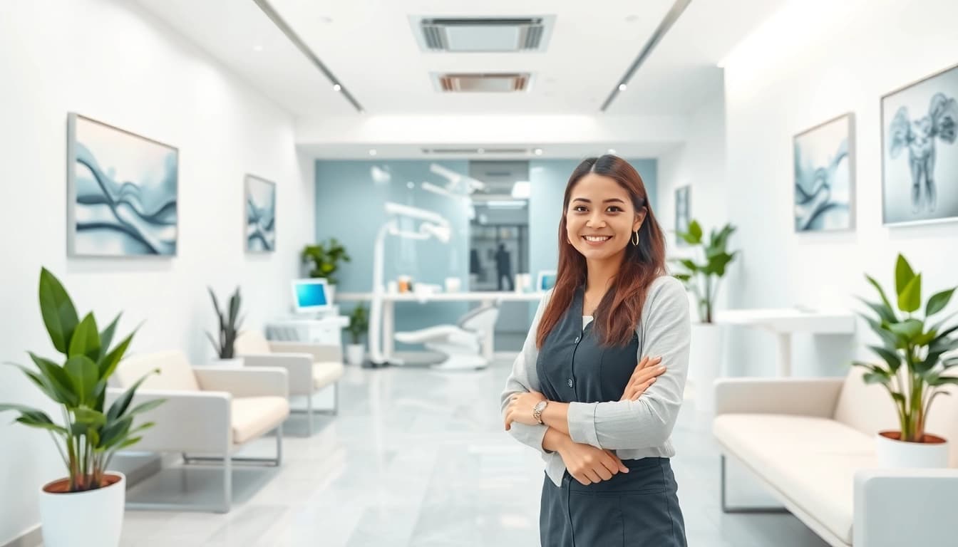 Modern and inviting interior of the best dental clinic in Malaysia, showcasing professional dental care.