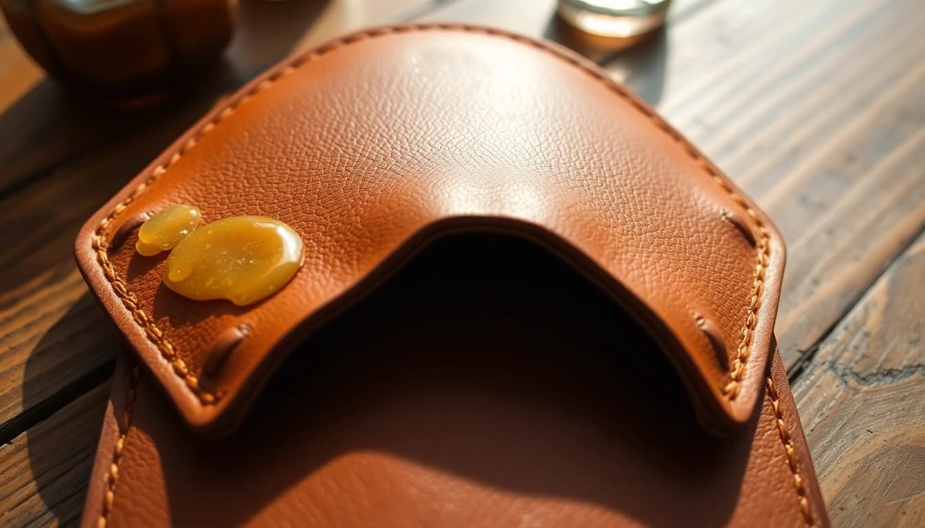Comparison of Beeswax vs. Petroleum-based leather dressings on leather texture and finish.
