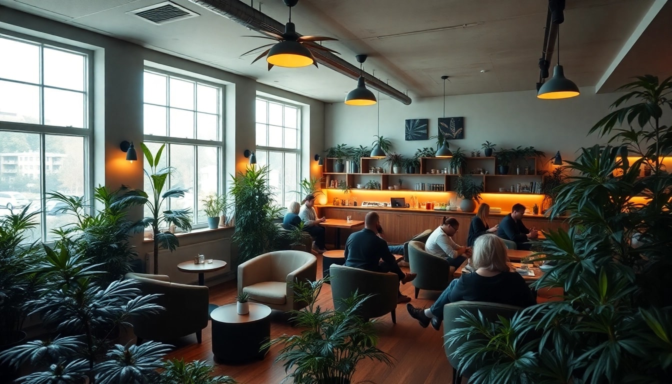 Besonders gemütliche Atmosphäre im cannabis club hamburg, wo Besucher entspannen und die Kultur genießen.