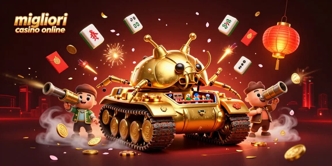 Migliori casino online con atmosfera vivace e decorazioni dorate, giochi e premi in un casinò animato.