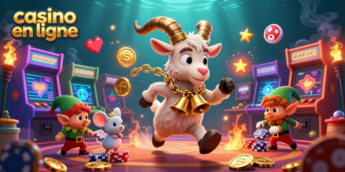 Casino en ligne : Krampus anime un casino d'horreur festif avec des jeux colorés.