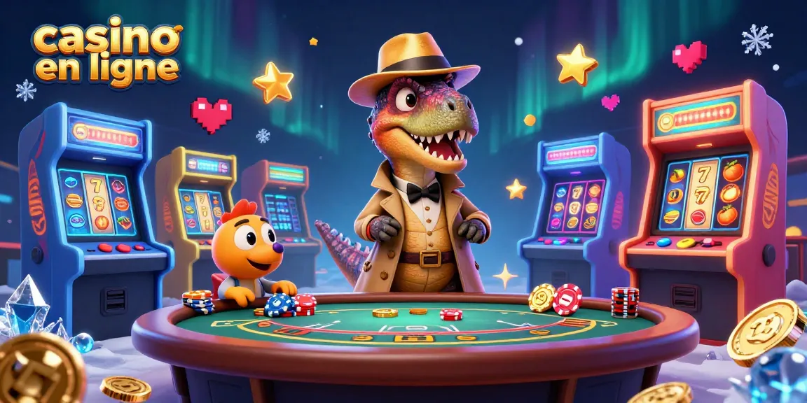 Plongez dans l'univers des jeux avec notre casino en ligne, où un vélociraptor tente de compter les cartes.
