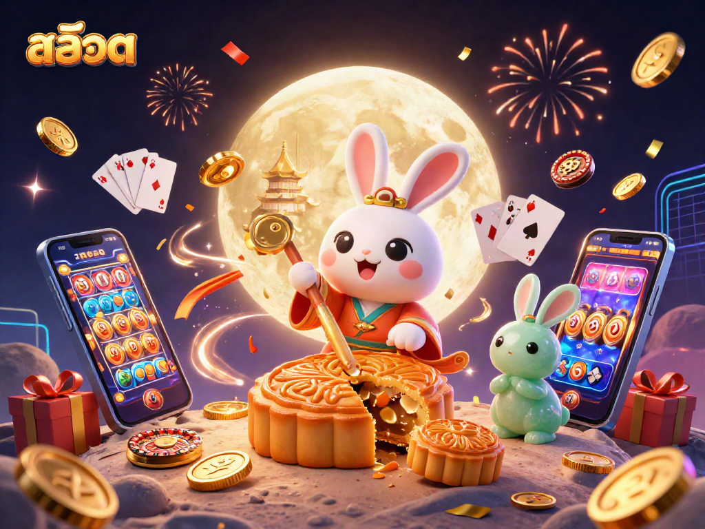 Spin the สล็อต reels with vibrant gaming elements erupting in 3D celebration!