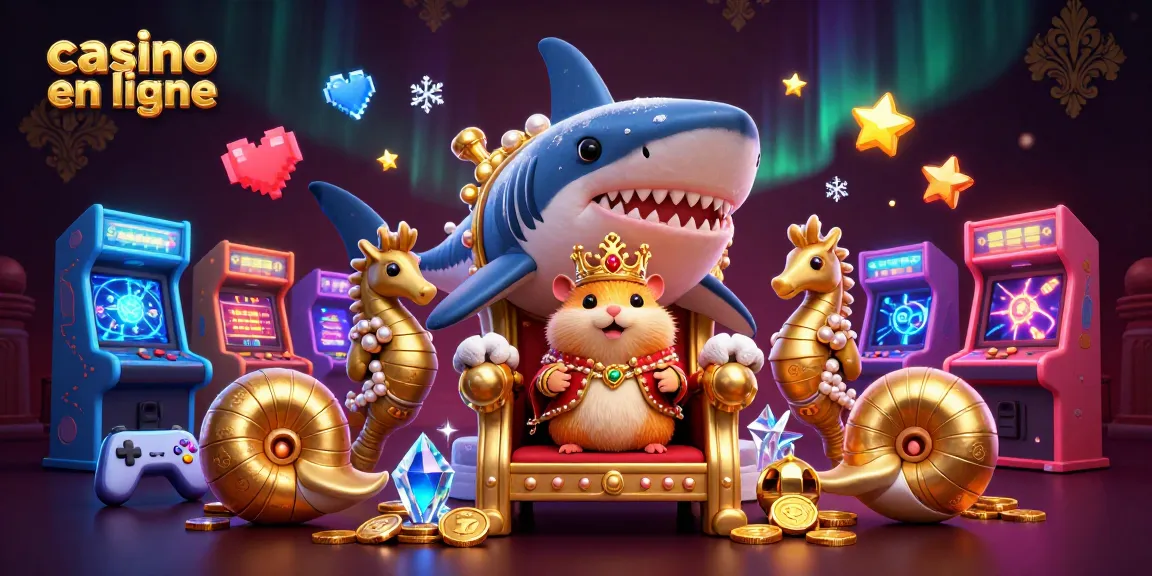 Découvrez un casino en ligne fascinant avec un roi hamster et des gardes hippocampes en pleine action.