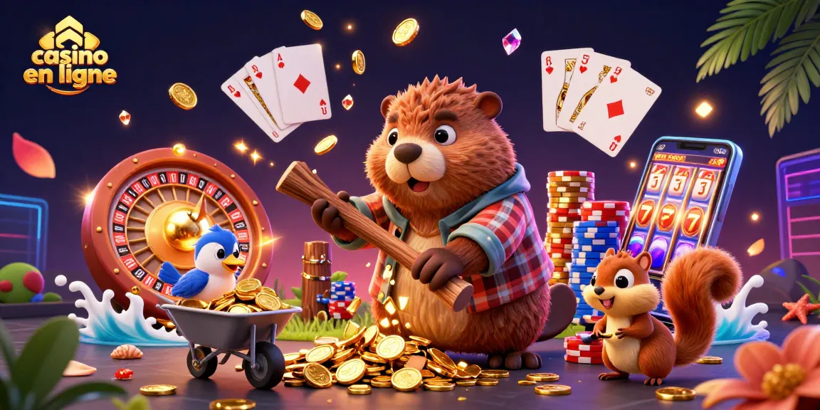 Jouez à des machines à sous captivantes dans un casino en ligne immersif avec de belles illustrations.