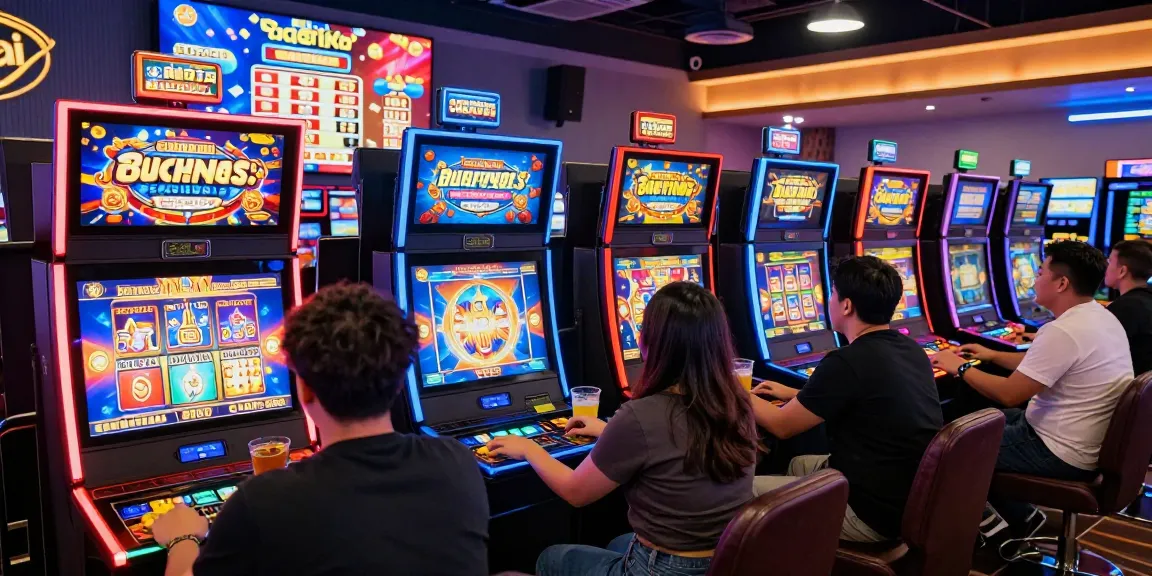 Engaging players enjoying the excitement of slot gacor gaming in a lively casino atmosphere.