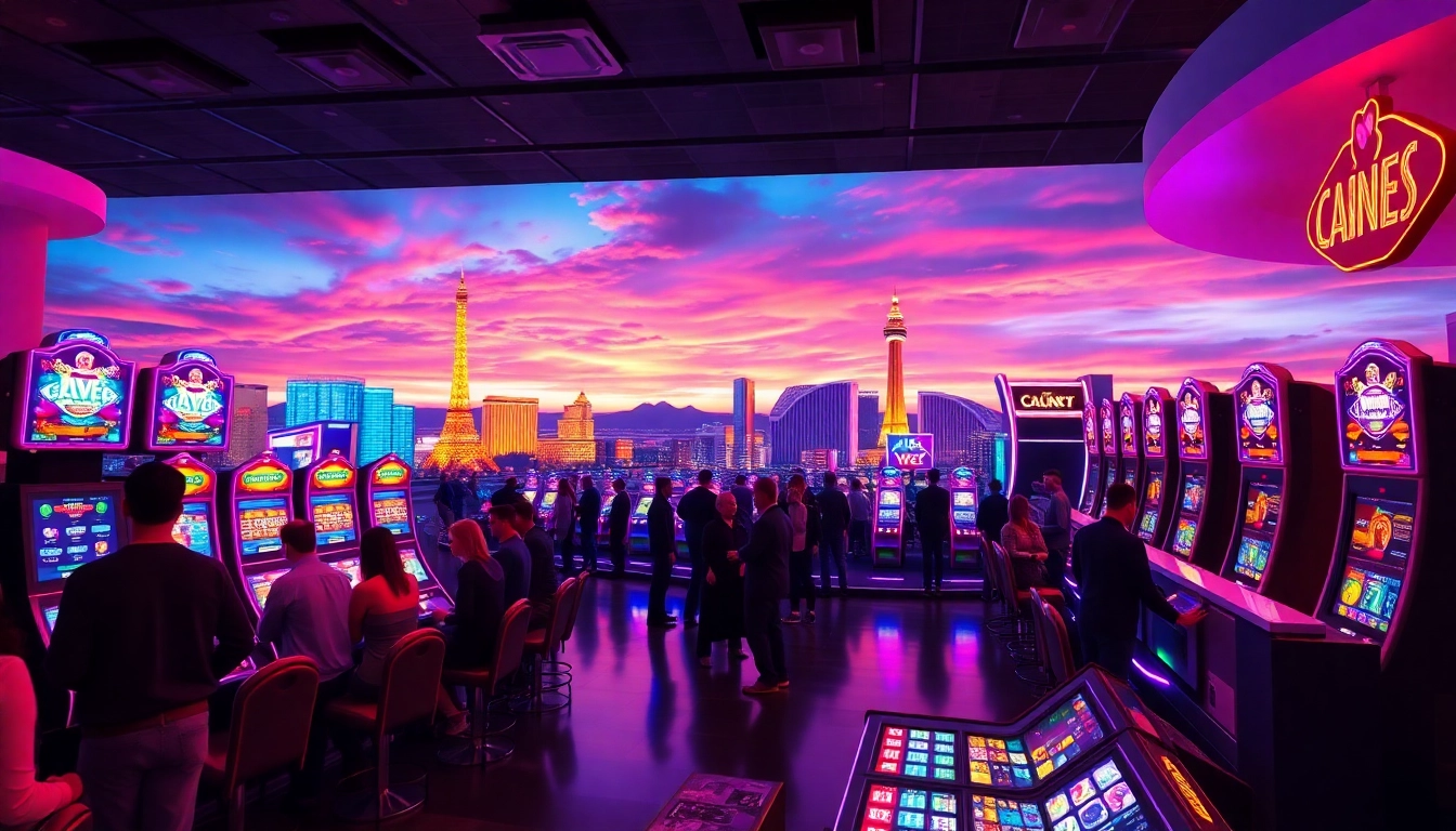 Experience thrilling gaming at Vegas hero with a vibrant casino atmosphere and neon lights.