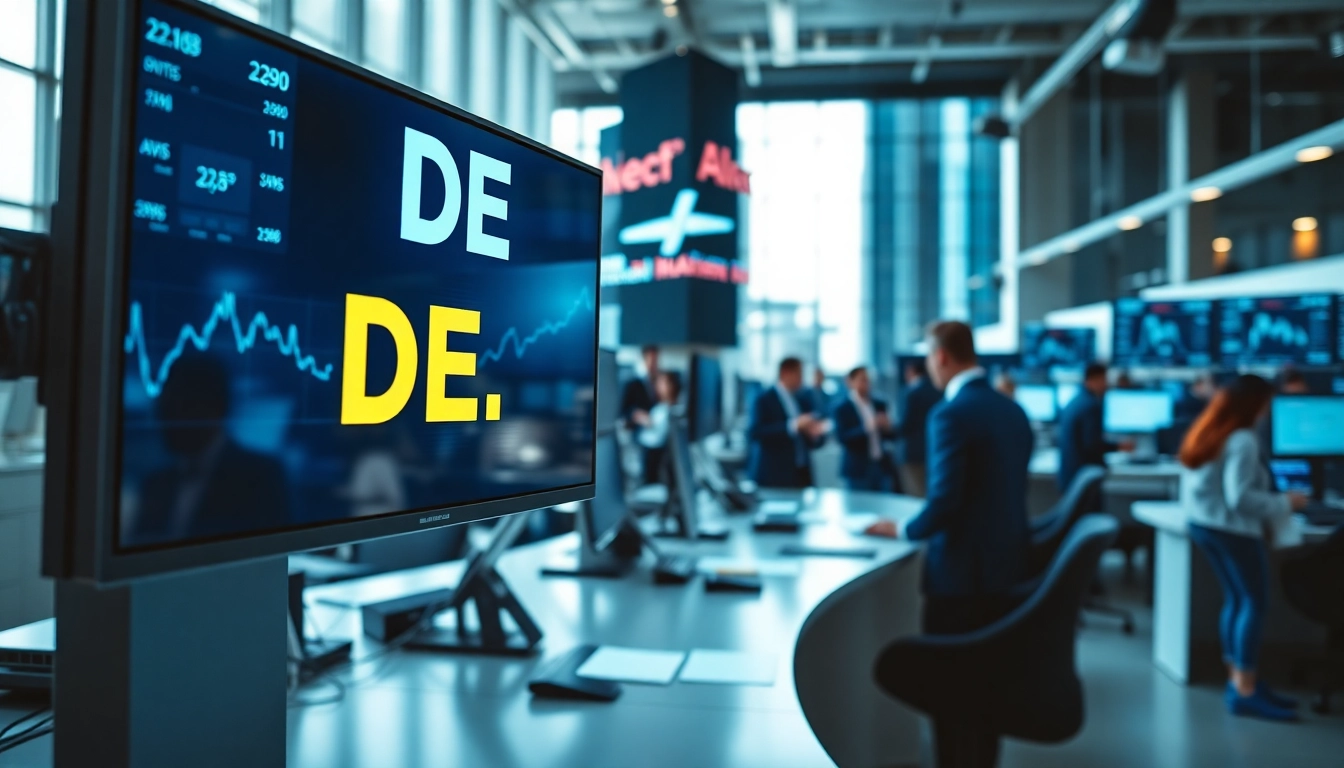 Analyze the current DE stock price trends in a dynamic trading environment