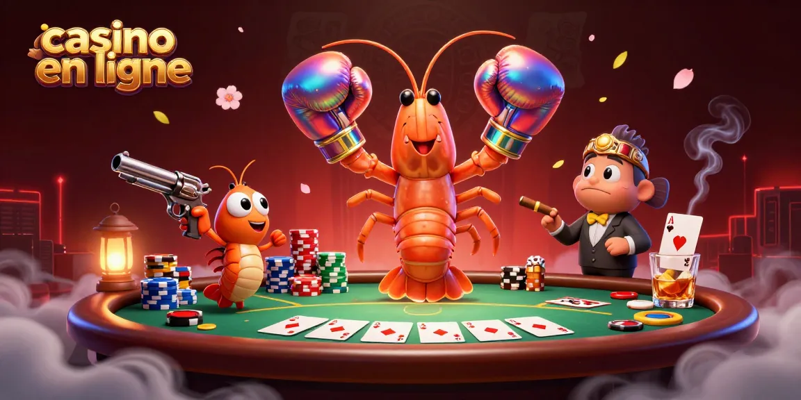 Plongez dans l'univers du casino en ligne avec des personnages colorés et une atmosphère dynamique.