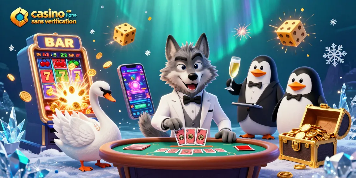 Faites l'expérience de l'excitation d'un casino en ligne sans vérification avec notre illustration captivante de jeux.