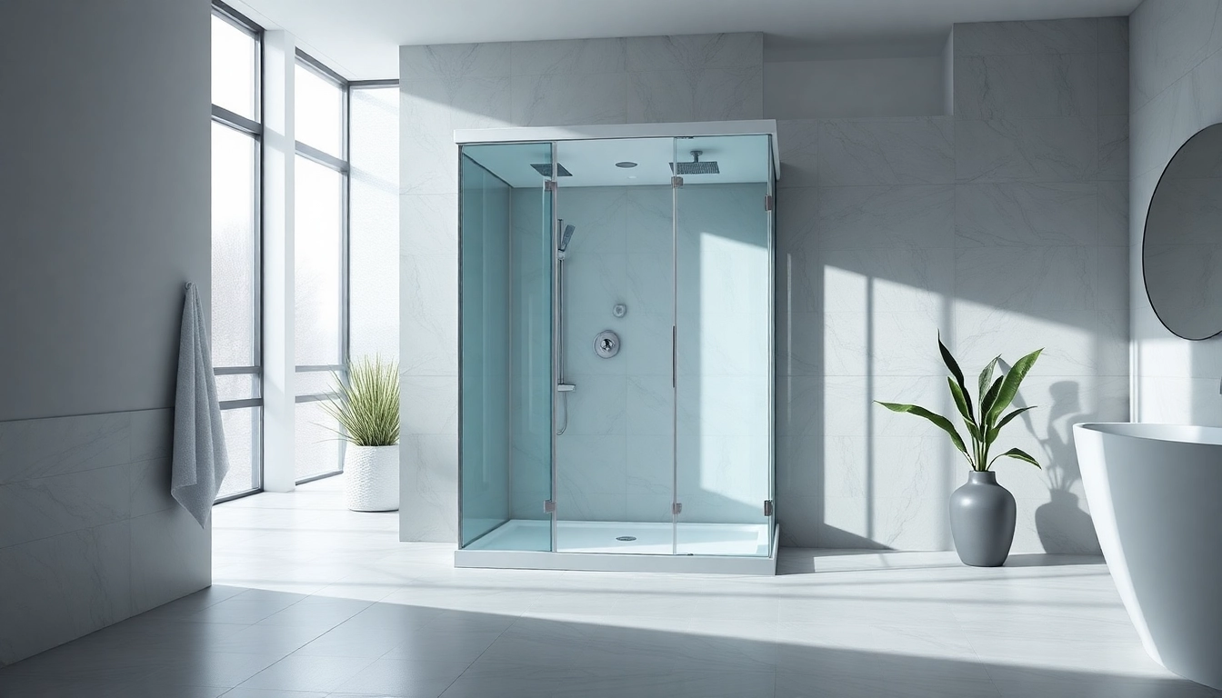 Genießen Sie die moderne sonni Duschkabine mit eleganten Glaswänden und minimalistischem Design.