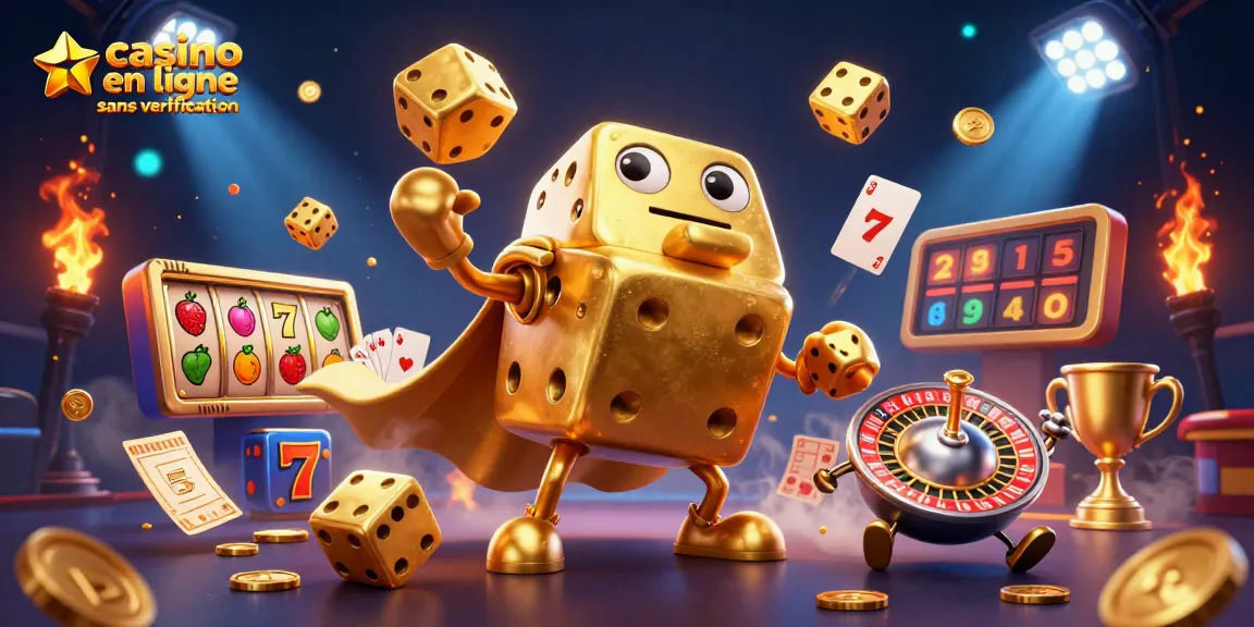 Gagnez rapidement dans un casino en ligne sans vérification avec des jeux dynamiques et des éléments de casino.