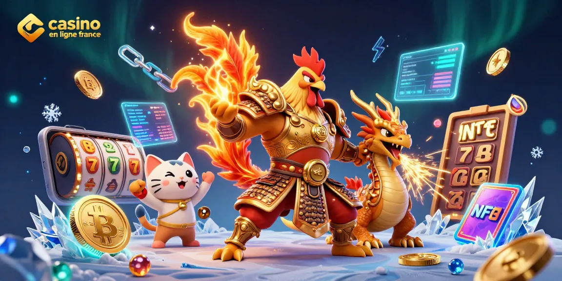 Plongez dans l'univers du casino en ligne France avec cette illustration riche en détail, représentant un combat épique.