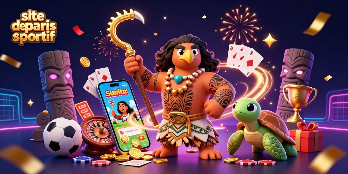 Plongez dans l'univers captivant du site de paris sportif avec des personnages animés et des éléments de jeu dynamiques.