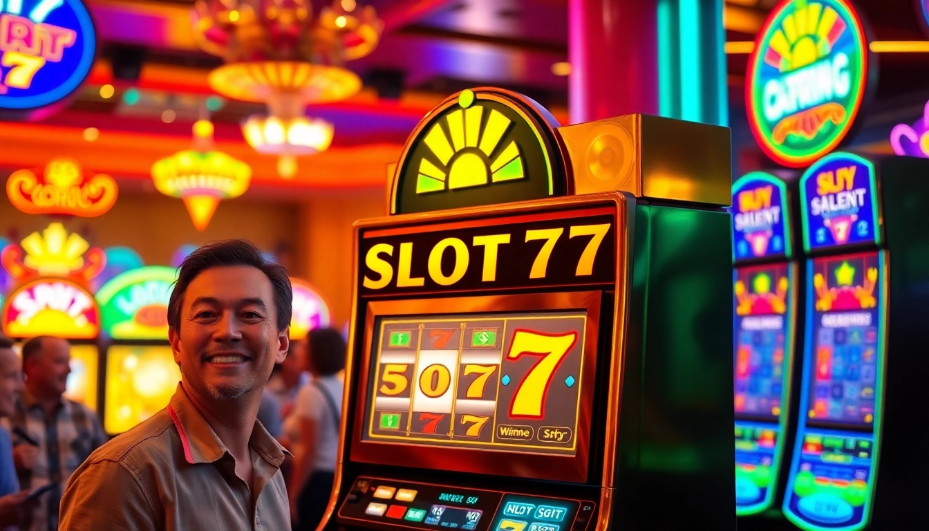 Menangkan pengalaman Slot77 yang mendebarkan di kasino yang penuh warna.