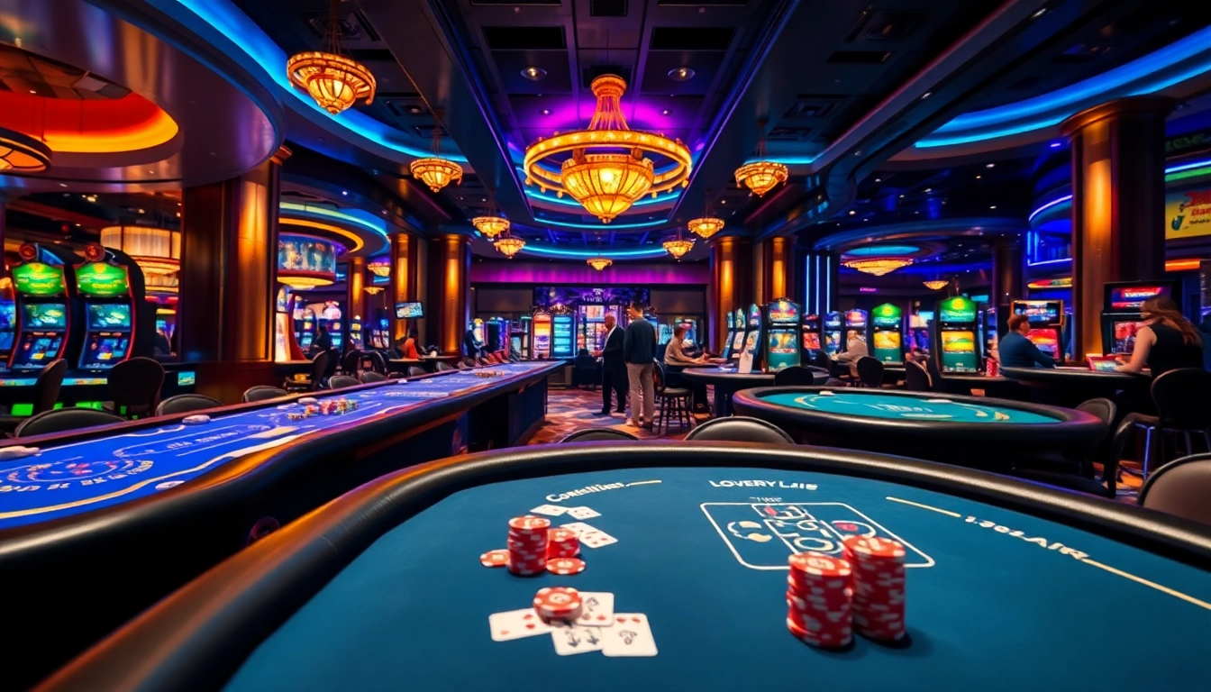 Spiele aktiv im Casino spielen mit leuchtenden Tischspieloptionen und dynamischen Spielern.