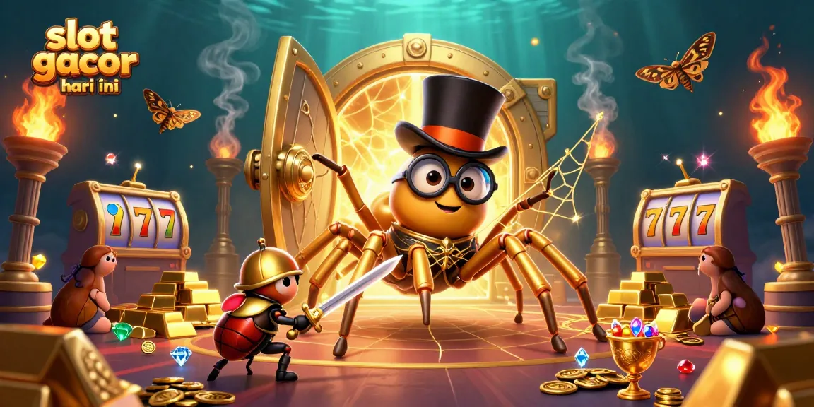 Engage with slot gacor hari ini as golden elements illuminate a vibrant casino scene.