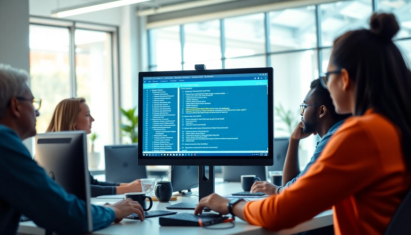 Explore automated testing strategies with DoesQA in a vibrant office collaboration
