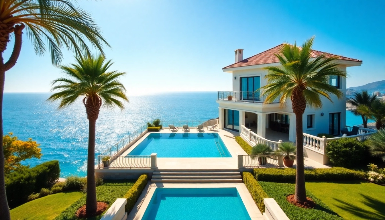 Explore a luxurious villa property for sale in Alanya with stunning Mediterranean views.