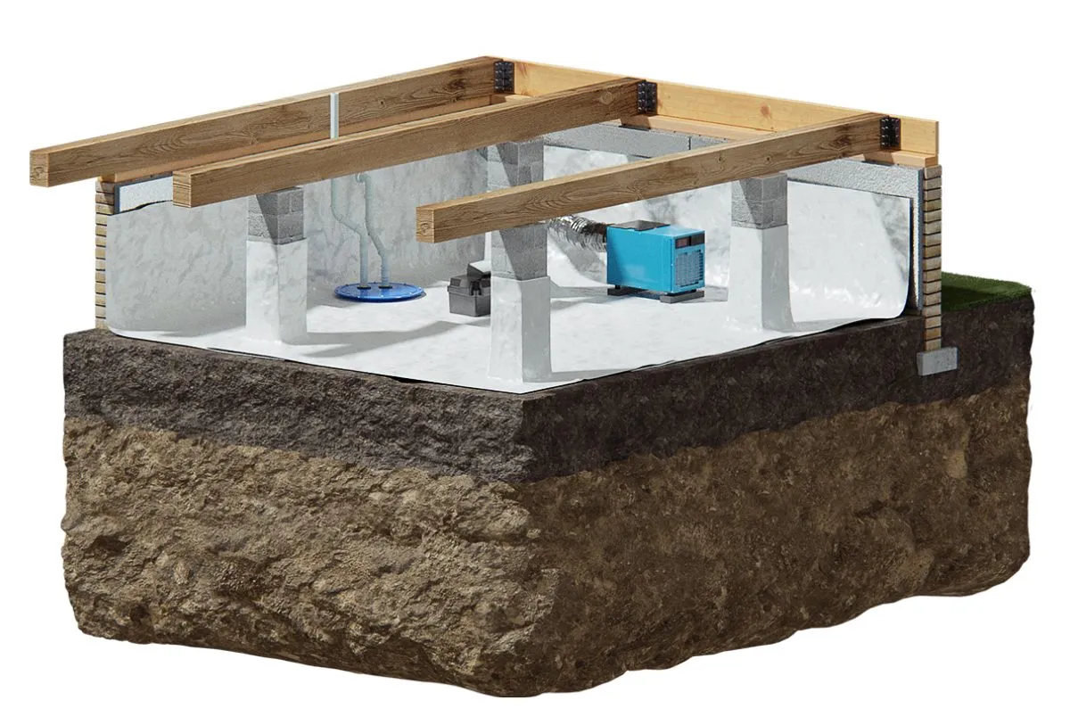 Vapor Barrier Installation to Improve Home Air Quality