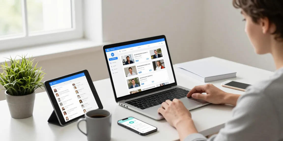 Explore the 纸飞机中文版 app in a modern workspace with devices showcasing its features.