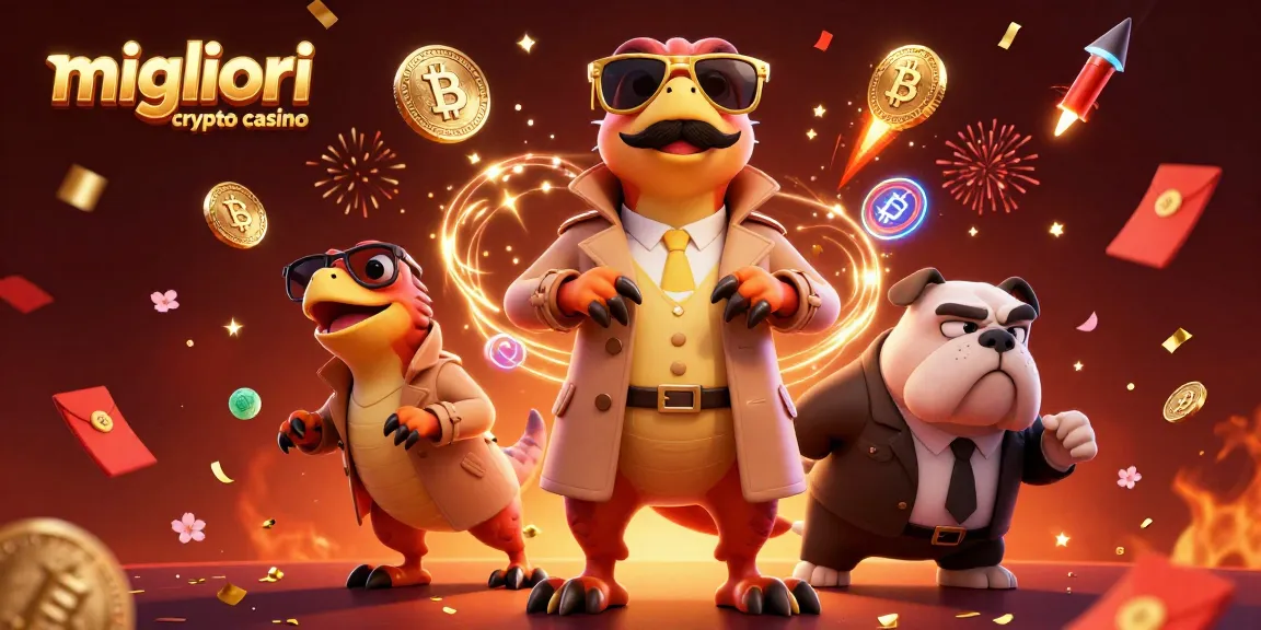 Gioca nei migliori crypto casino con entusiasmo in un'illustrazione vivace e intrigante.