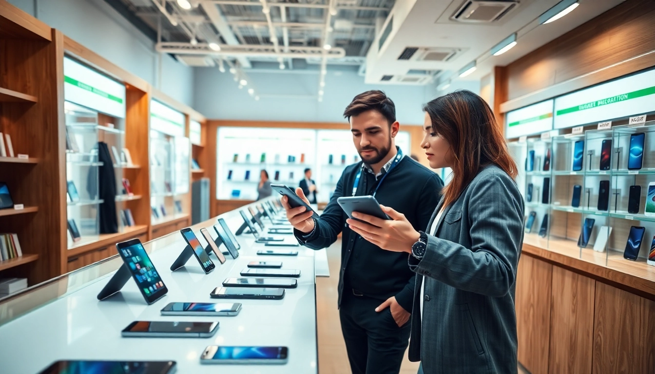 Compare devices to beat ecoATM price effectively in a vibrant tech retail setting.