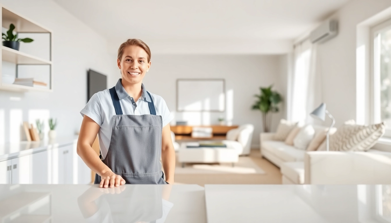 Experience top-quality cleaning services calgary with a professional cleaner in a sparkling home.