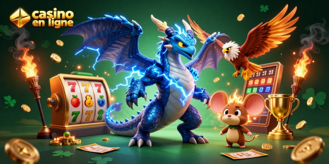 Venez jouer à des jeux de casino en ligne captivants avec des graphismes colorés et des personnages dynamiques.