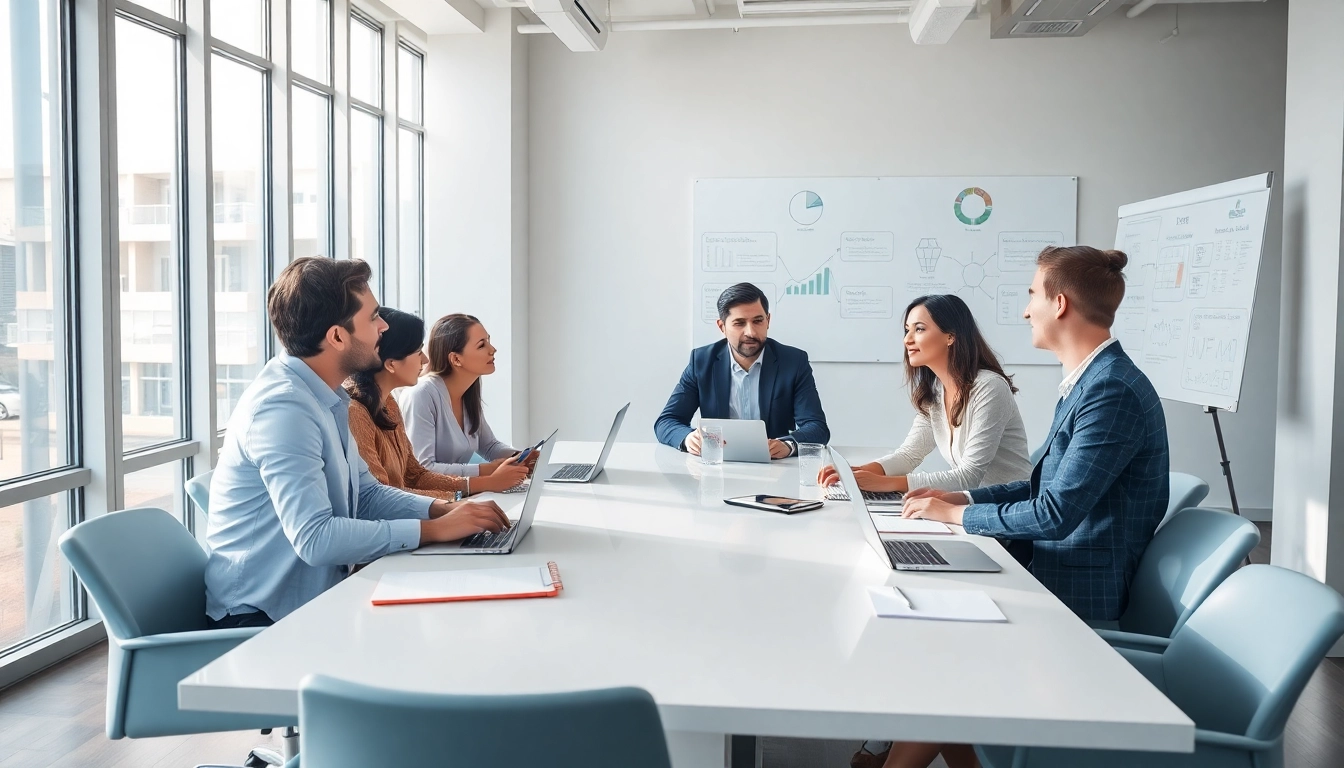 Collaboration among Corporate Event Planners in a modern office setting during a planning session.