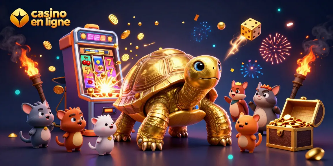 Casino en ligne : jouez avec une tortue géante et une machine à sous explosive pour gagner !