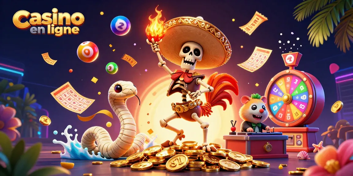 Gagnez au casino en ligne avec des personnages de jeux d'argent vibrants et colorés.