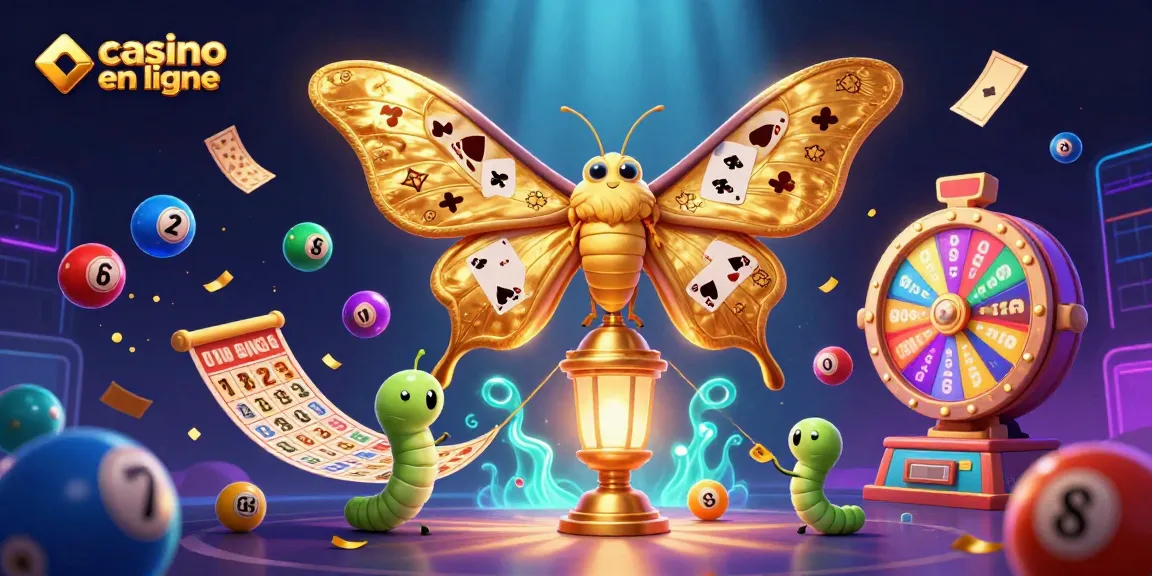 Découvrez l'univers captivant du casino en ligne avec un papillon atlas coloré et des jeux animés.