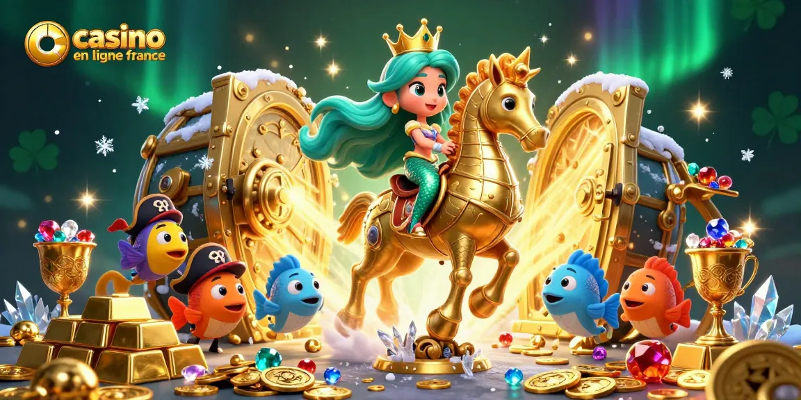 Gagnez des trésors étincelants sur casino en ligne france avec des personnages colorés dans une scène animée.