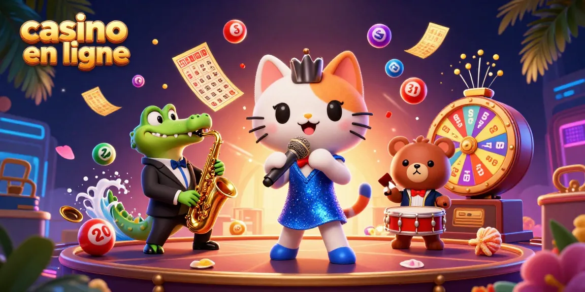 Jouer dans un casino en ligne avec des personnages animés dans un univers festif et vibrant.
