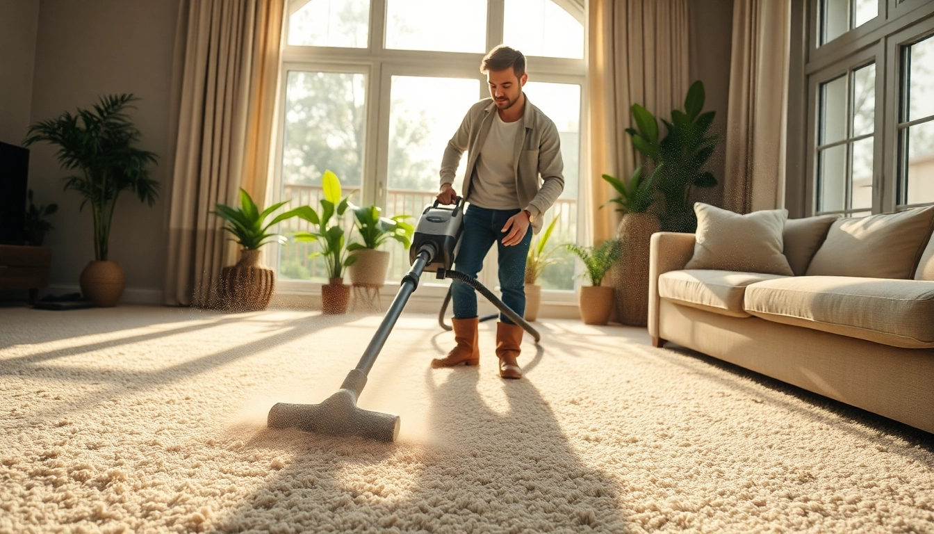 Revitalize your space with professional carpet cleaning near me in a cozy living room setting.