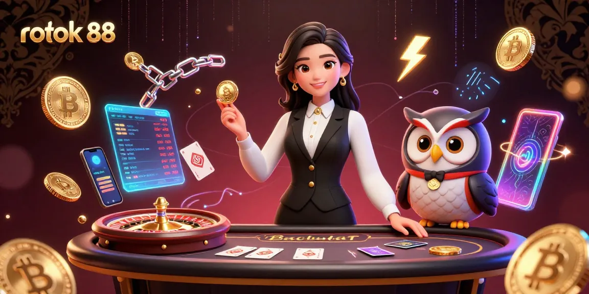 Experience the luxury of rokok 88 with our vibrant casino scene featuring engaged dealers and dynamic gaming elements.