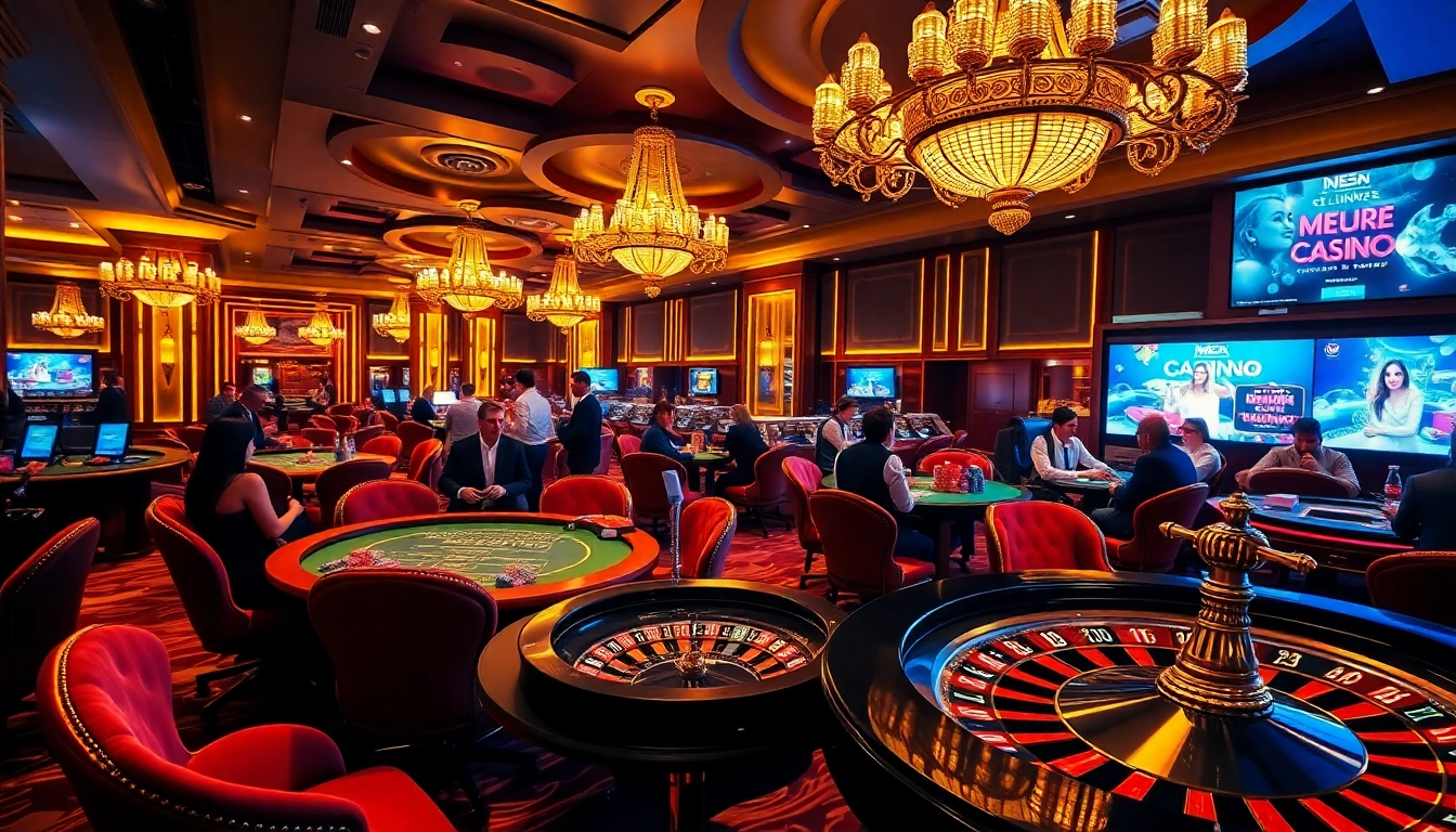 L'excitation du meilleur casino en ligne, avec des jeux animés et des environs luxueux.