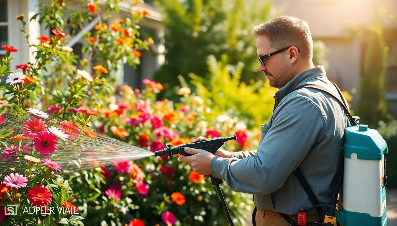 Implementing seasonal bug control strategies effectively in a vibrant garden.