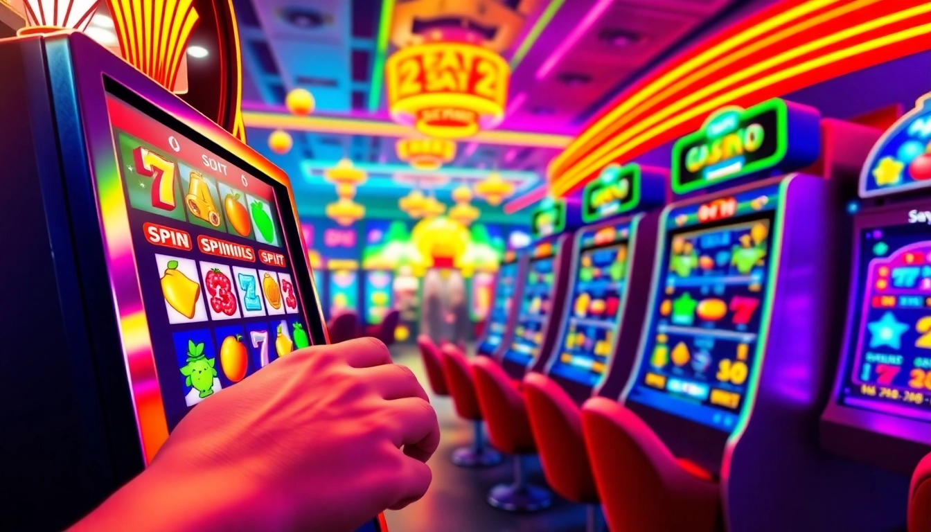 Mainkan ondel4d slot yang penuh warna dan simbol beruntung dengan pemain bersemangat.
