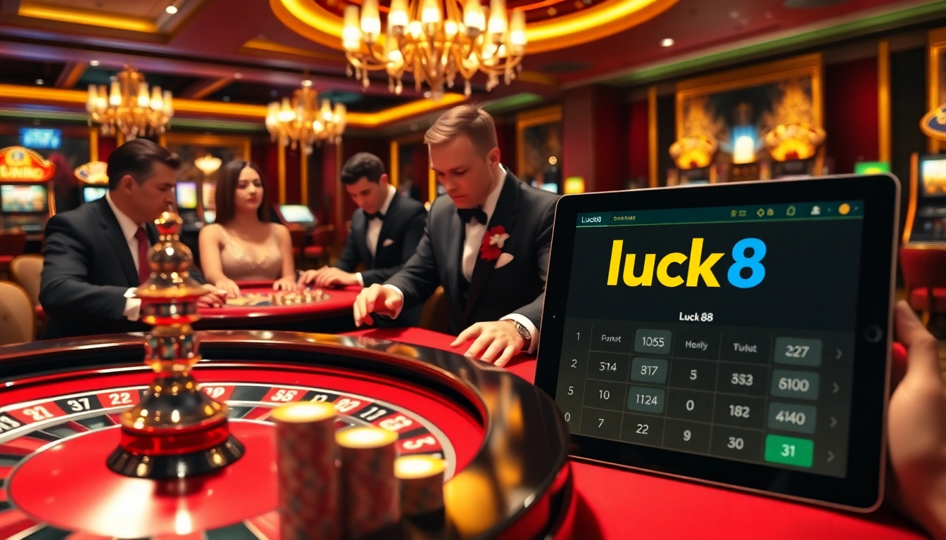 Experience the excitement of gambling at nhà cái luck8's vibrant casino atmosphere.