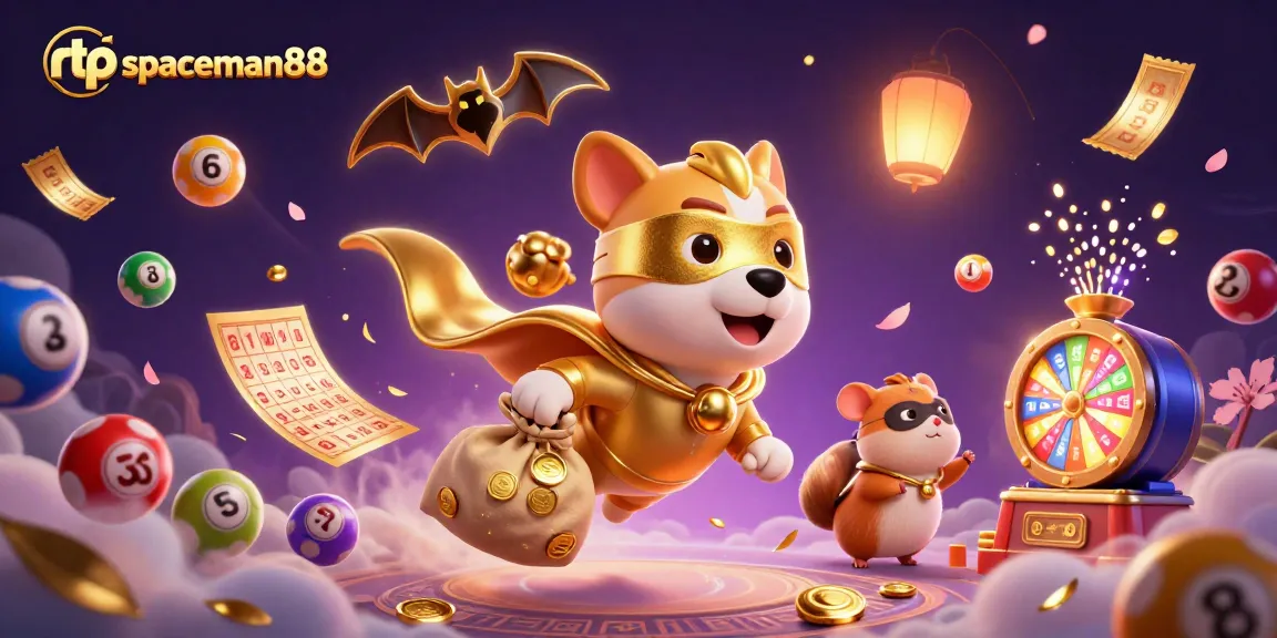 Experience thrilling action with rtp spaceman88 as a superhero dog and hamster burst through a colorful gaming world.