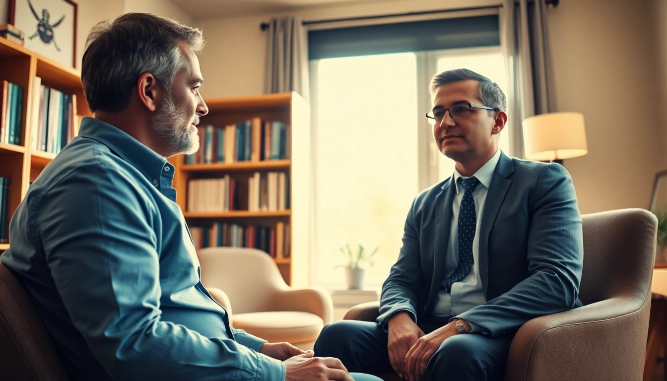 Enhancing psychiatry care India through a professional consultation in a calming therapy room.