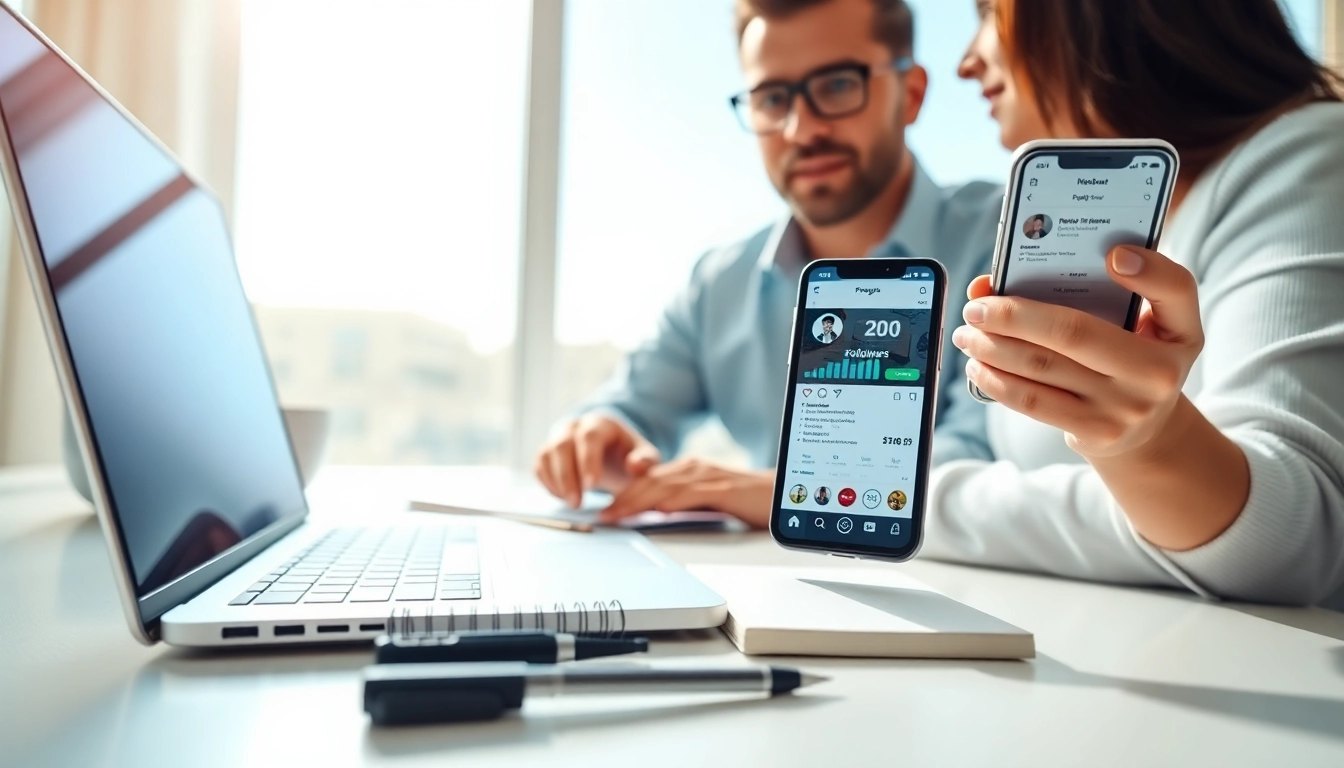 instagram フォロワー 購入を促進するSNSマーケティングの専門家のシーン