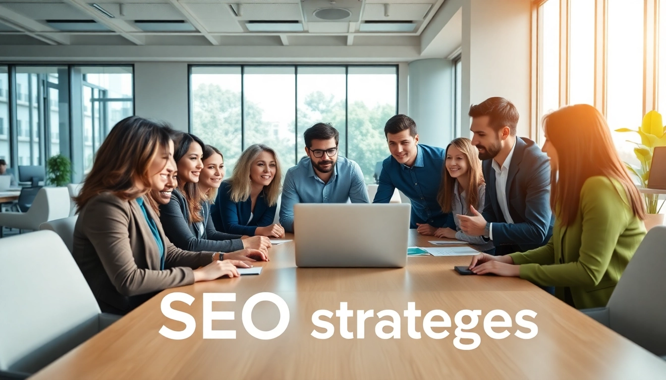 SEO Agentur Bonn team collaborating in a bright, modern office environment.