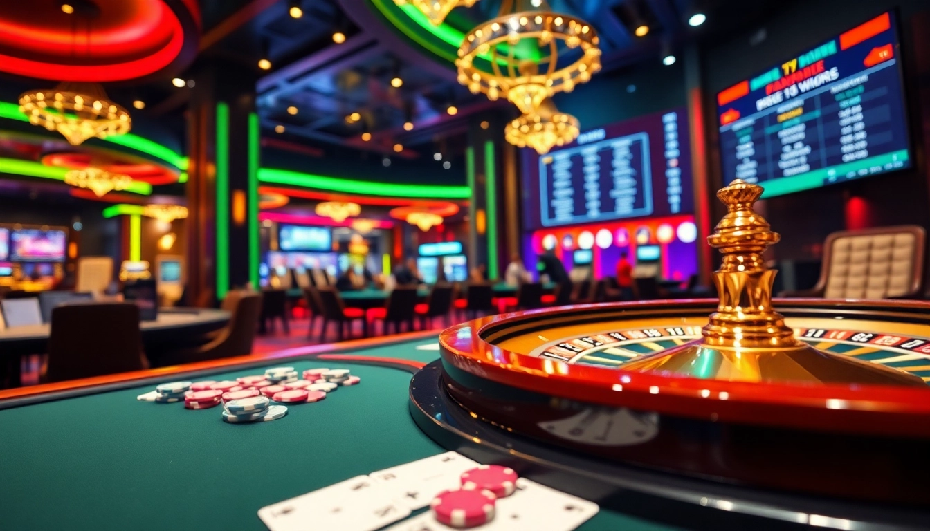 Players enjoying a dynamic game of poker while tracking 7m betting odds on a screen.
