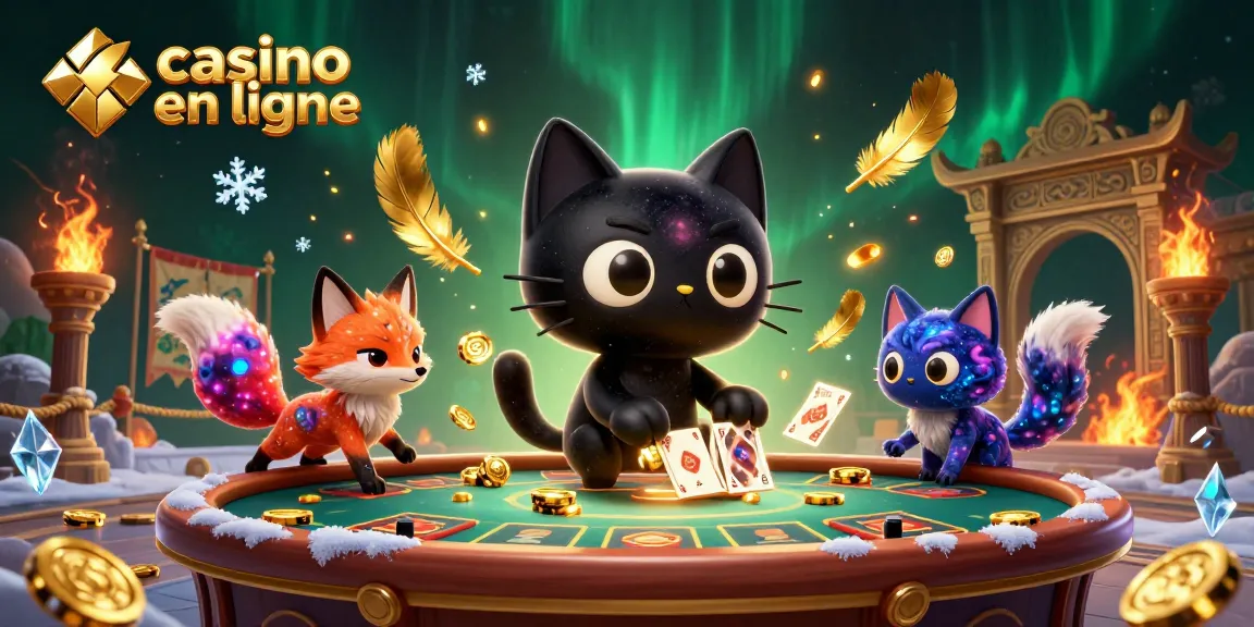 Animations captivantes dans ce casino en ligne avec un chat noir trou noir et un renard nébuleux